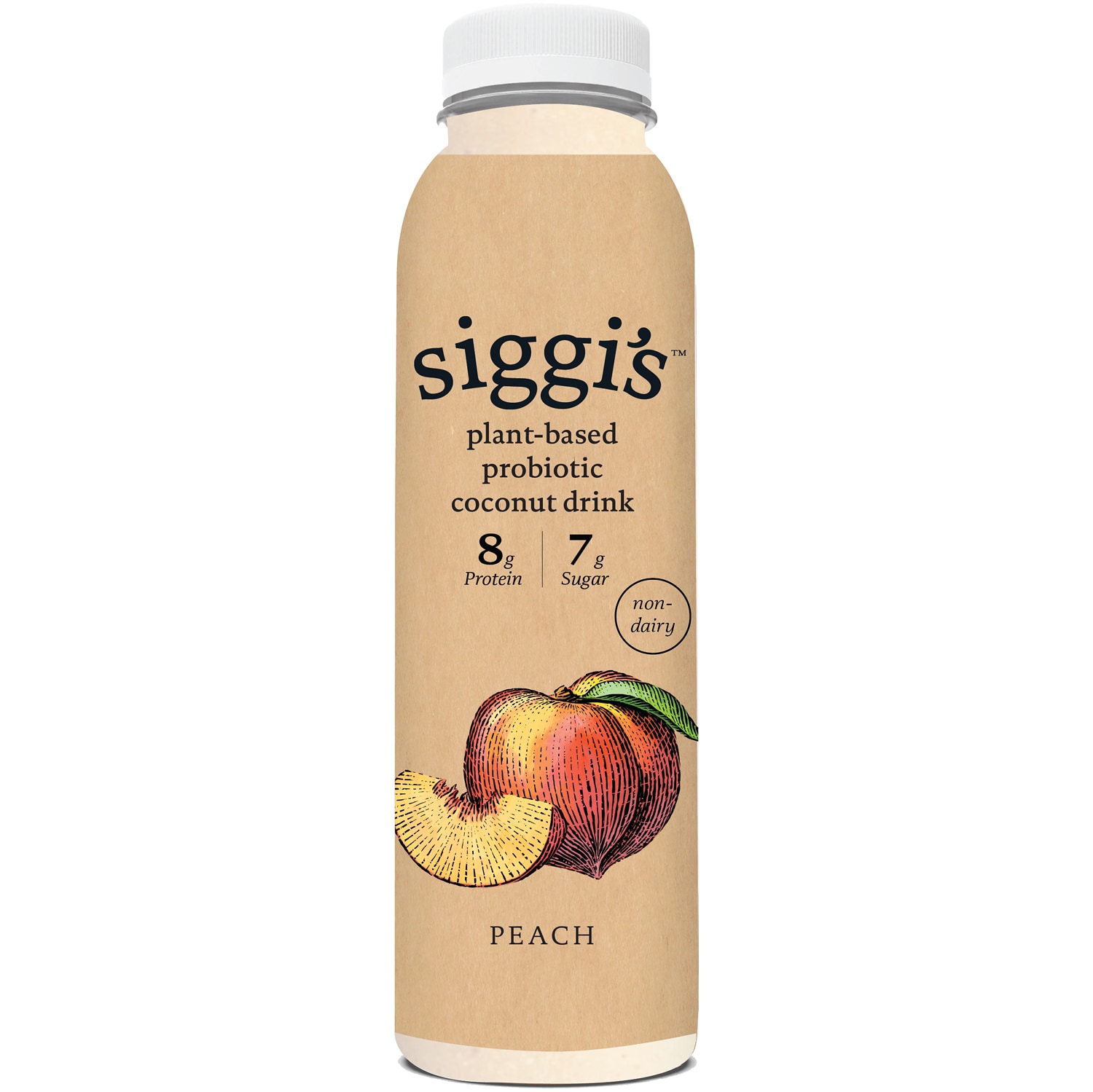 Siggi's Plant-Based Probiotic Coconut Drink, Peach