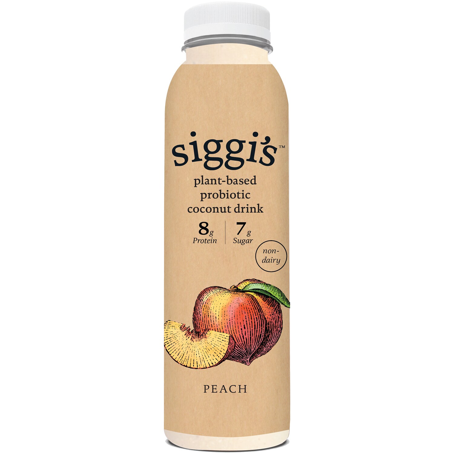 Siggi's Plant-Based Probiotic Coconut Drink, Peach