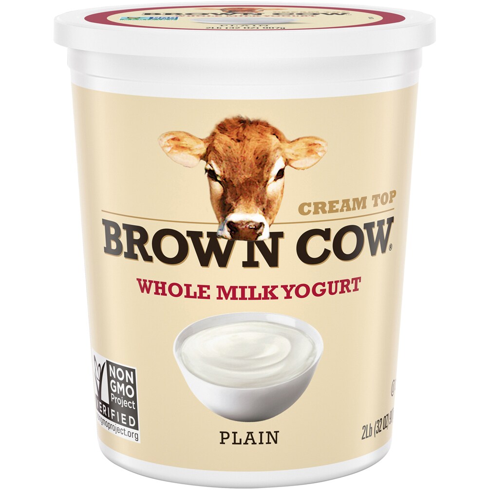 Brown Cow Smooth and Creamy Cream Top Yogurt, Plain