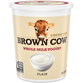 Brown Cow Smooth and Creamy Cream Top Yogurt, Plain