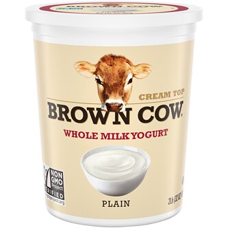 Brown Cow Smooth and Creamy Cream Top Yogurt, Plain