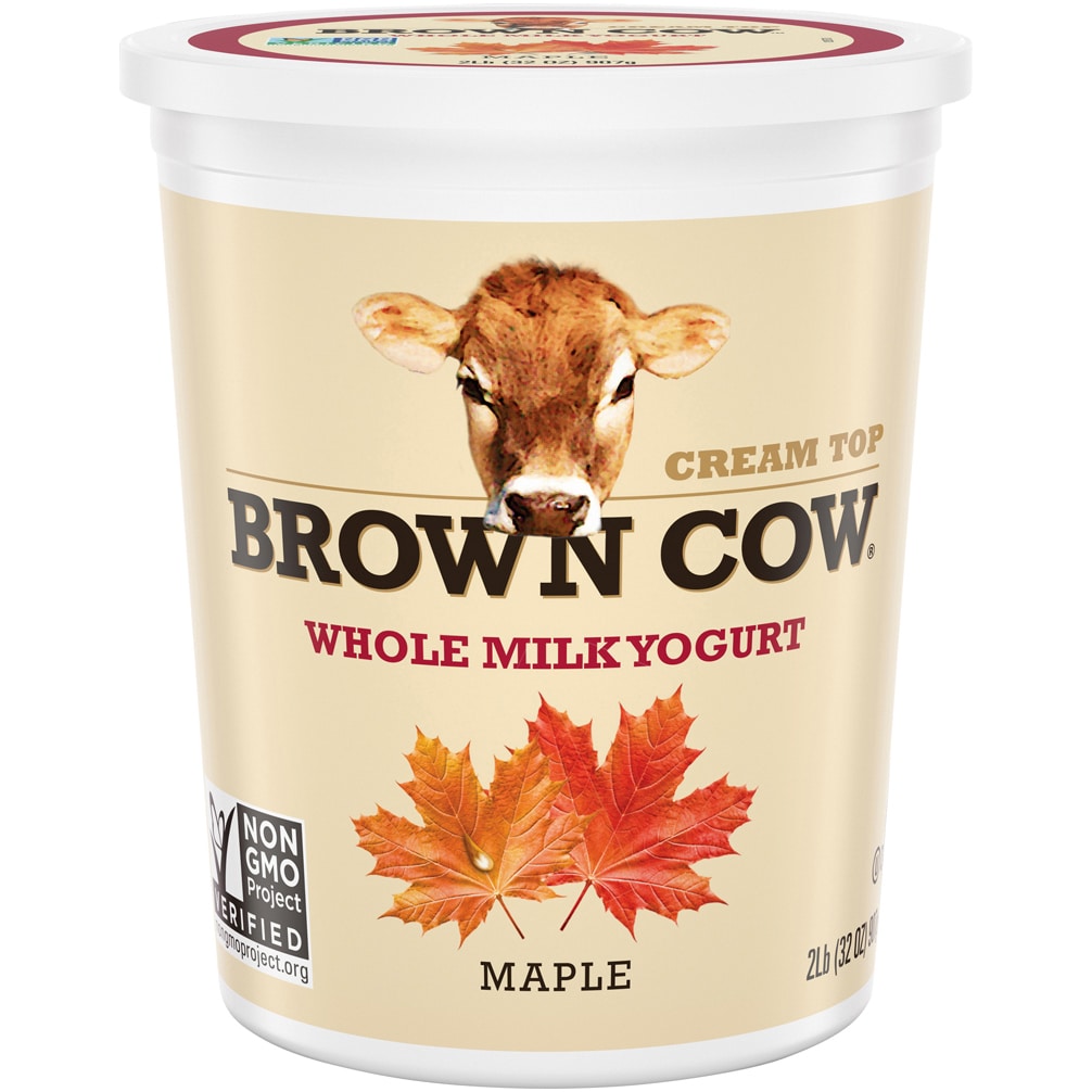 Brown Cow Smooth and Creamy Cream Top Yogurt, Maple