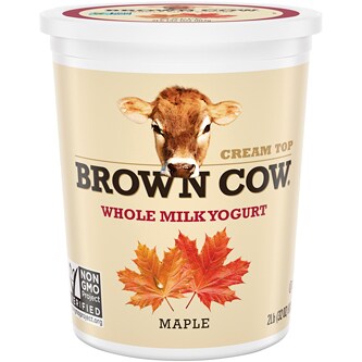 Brown Cow Smooth and Creamy Cream Top Yogurt, Maple