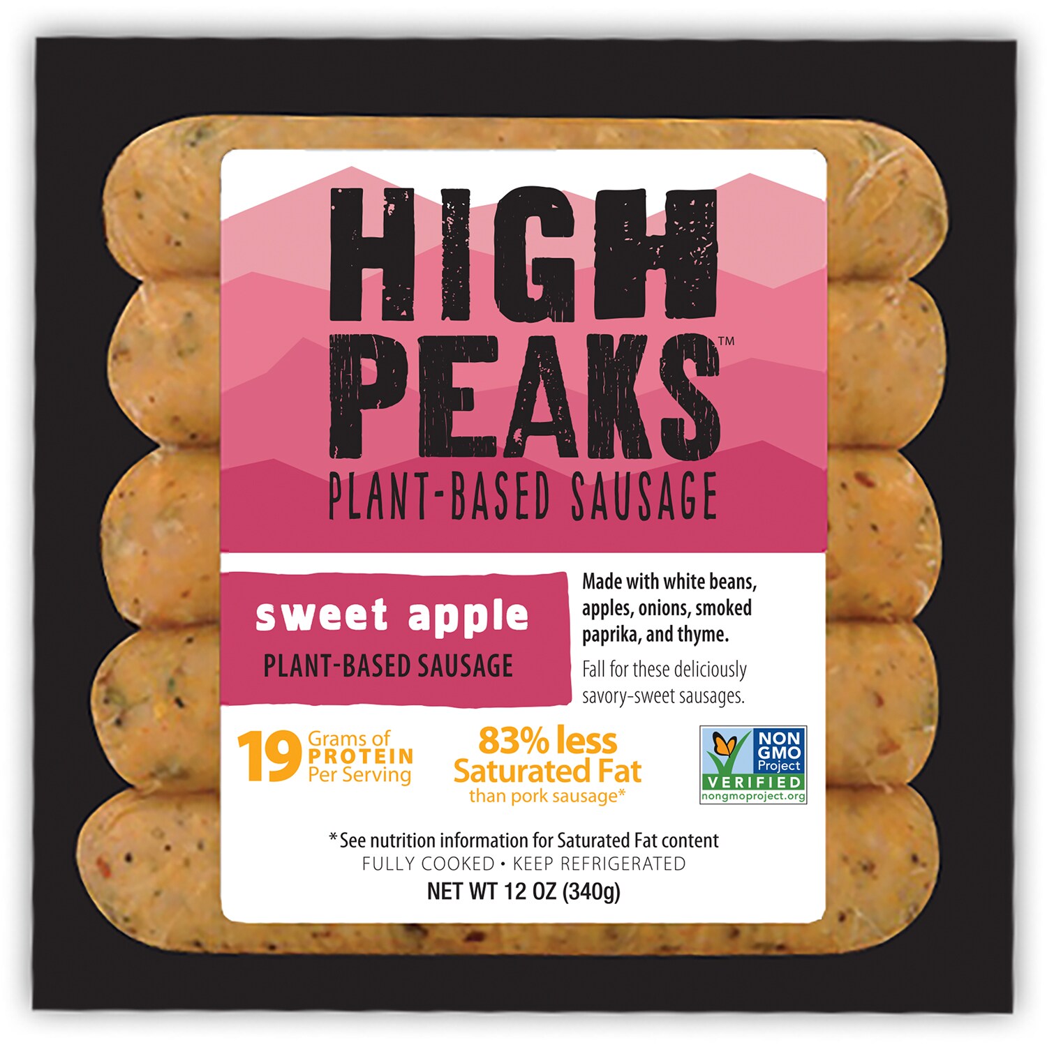 High Peaks Plant-Based Sausage, Sweet Apple