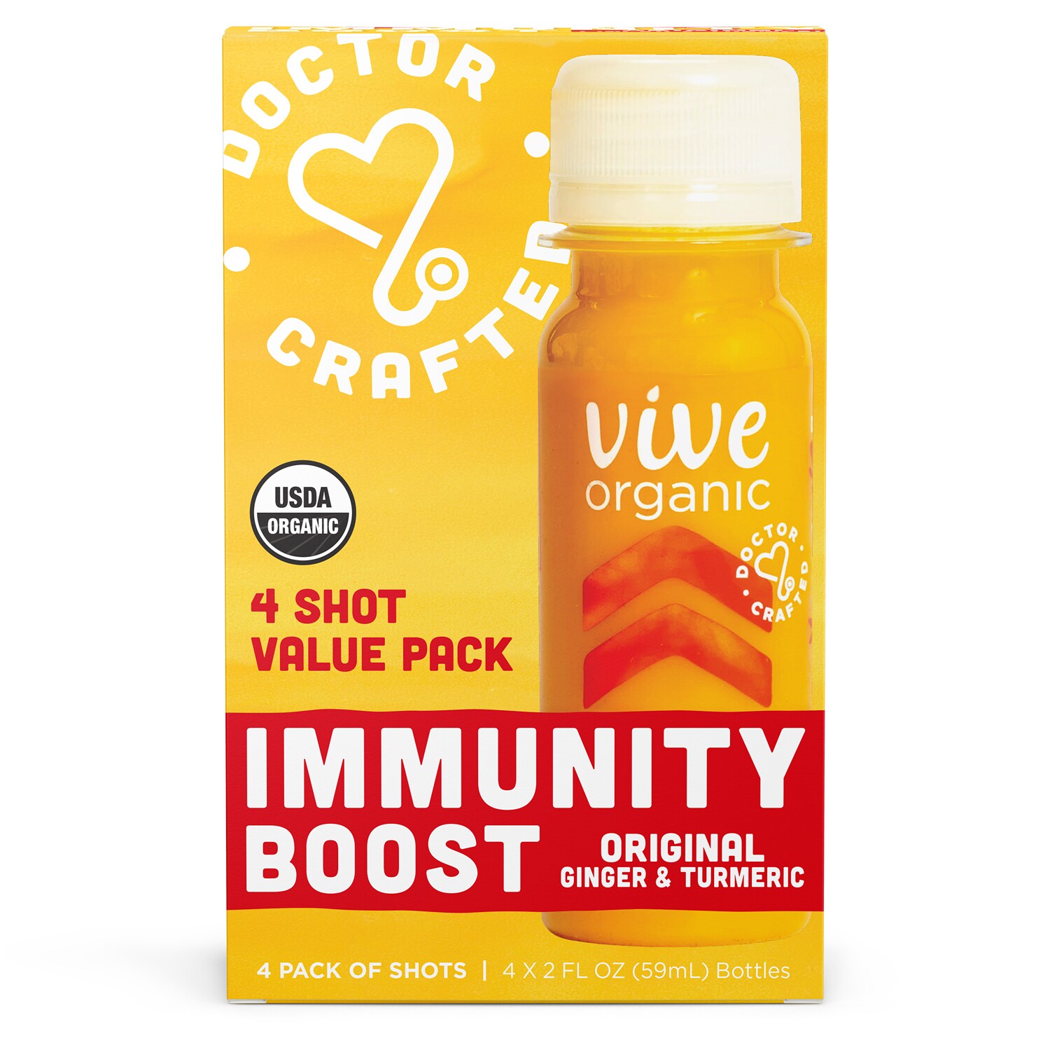 Vive Organic Immunity Boost, Original, Plastic Bottles
