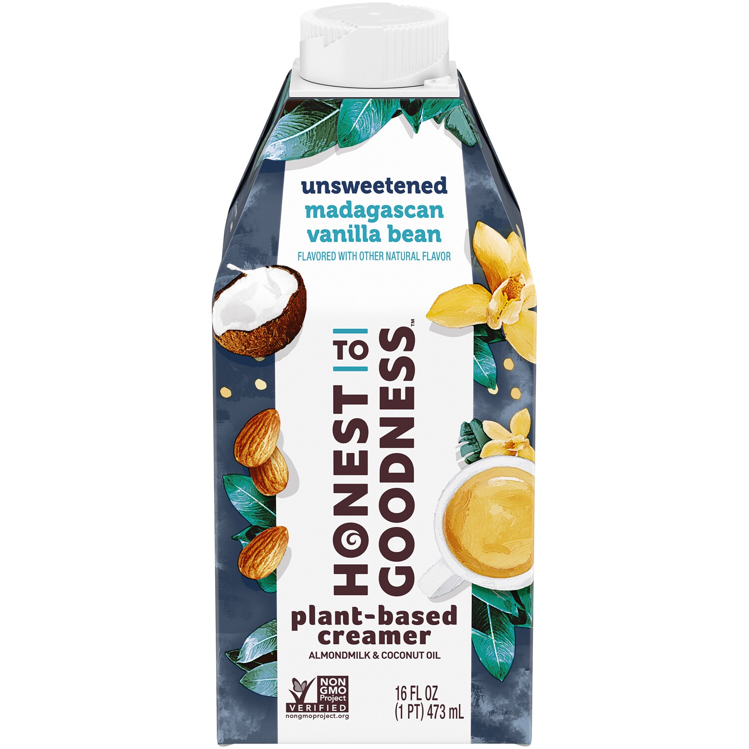 Honest to Goodness Plant-Based Creamer, Unsweetened Madagascan Vanilla Bean