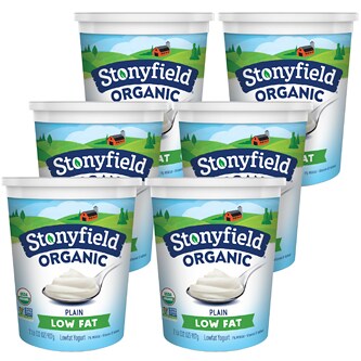 Stonyfield Organic Smooth and Creamy Lowfat Yogurt, Plain