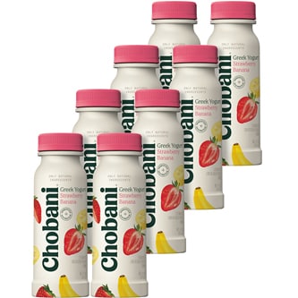 Chobani Low-Fat Greek Yogurt Drink, Strawberry Banana