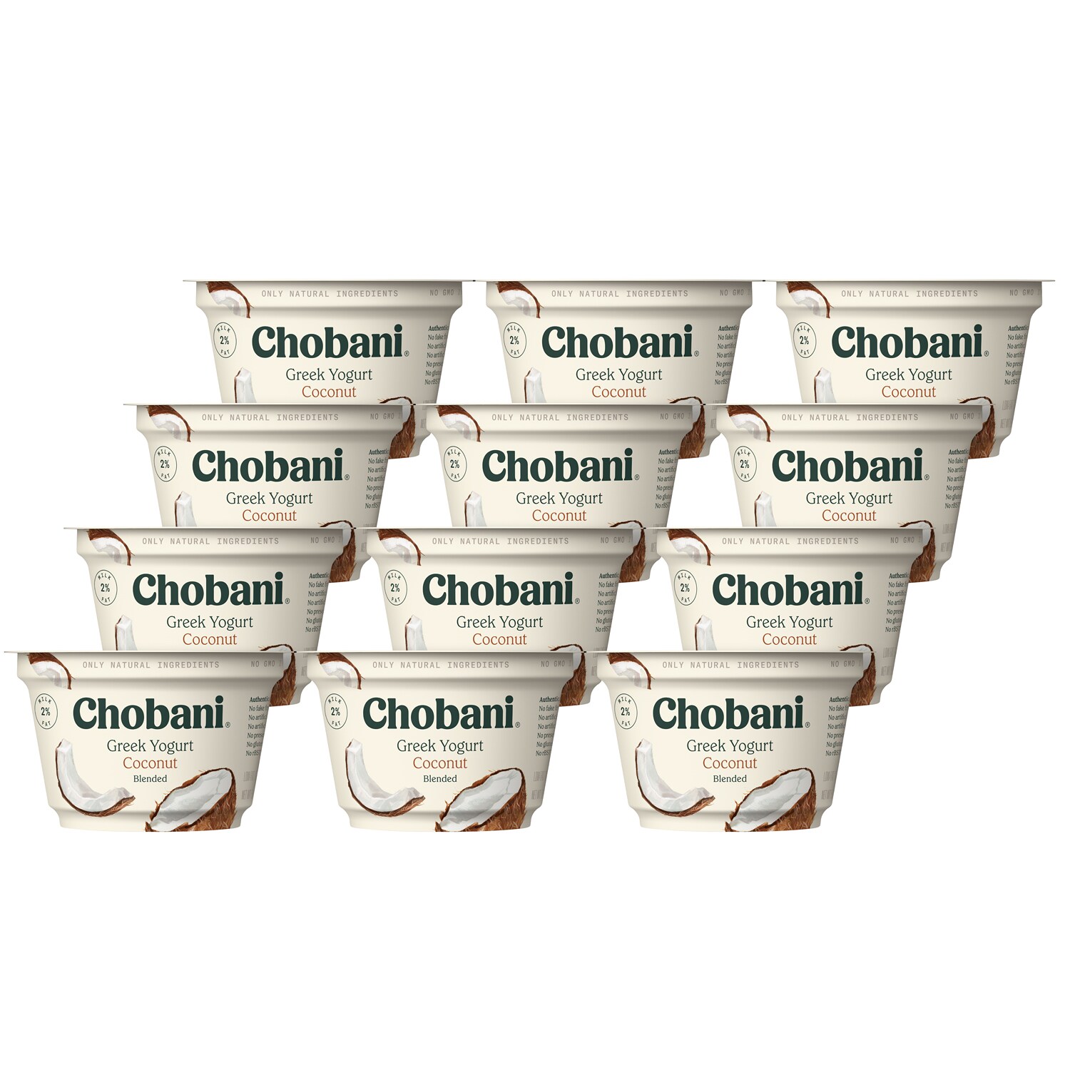 Chobani Low-Fat Greek Yogurt, Coconut Blended