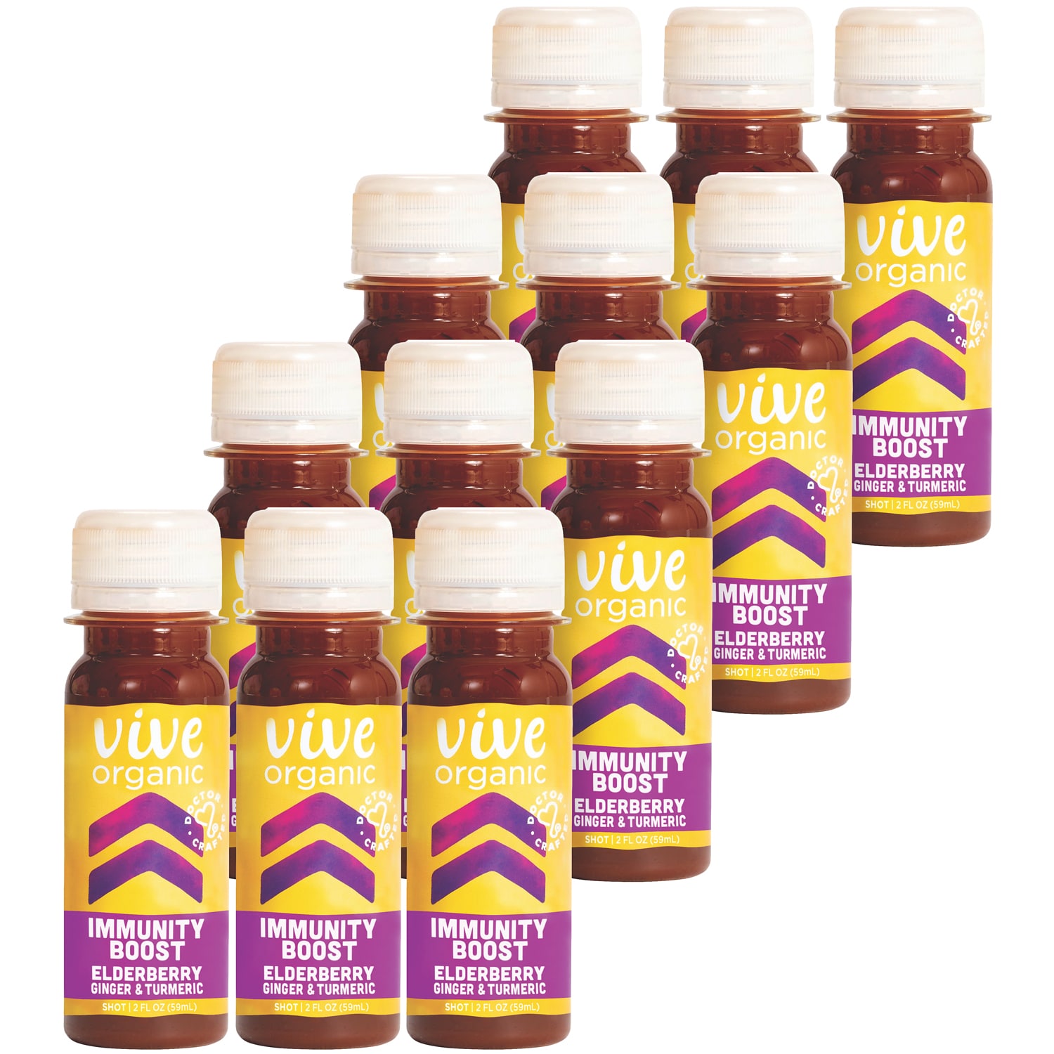 Vive Organic Immunity Boost, Elderberry, Plastic Bottles