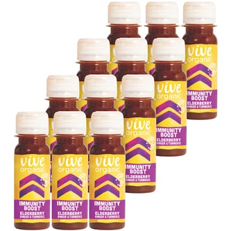 Vive Organic Immunity Boost, Elderberry, Plastic Bottles