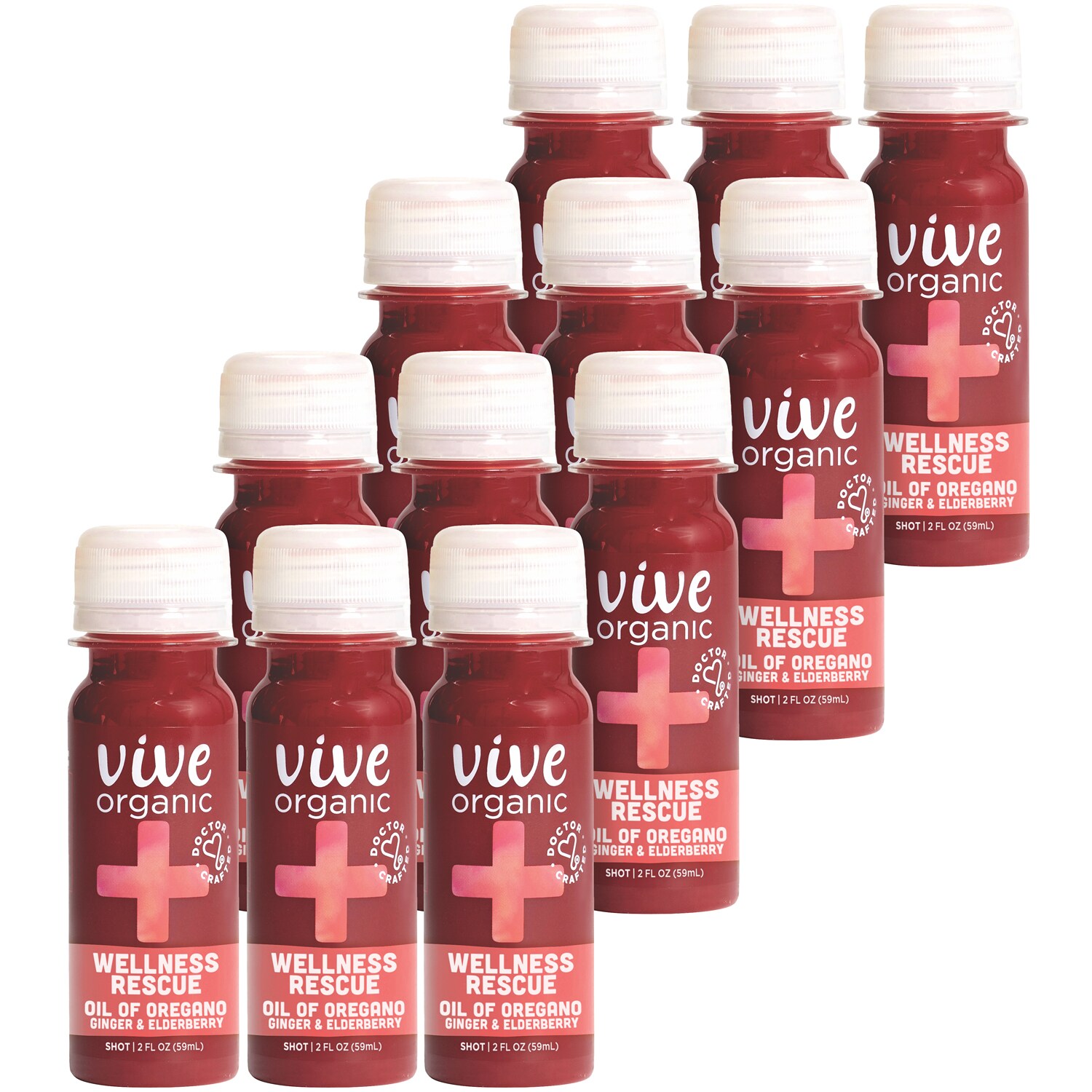 Vive Organic Wellness Rescue, Plastic Bottles