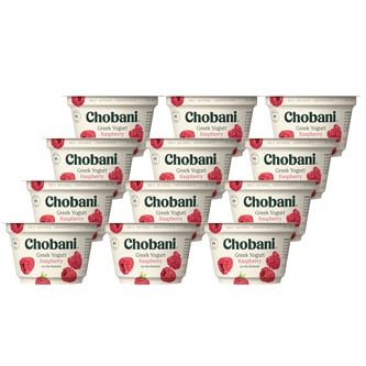 Chobani Non-Fat Greek Yogurt, Raspberry on the Bottom