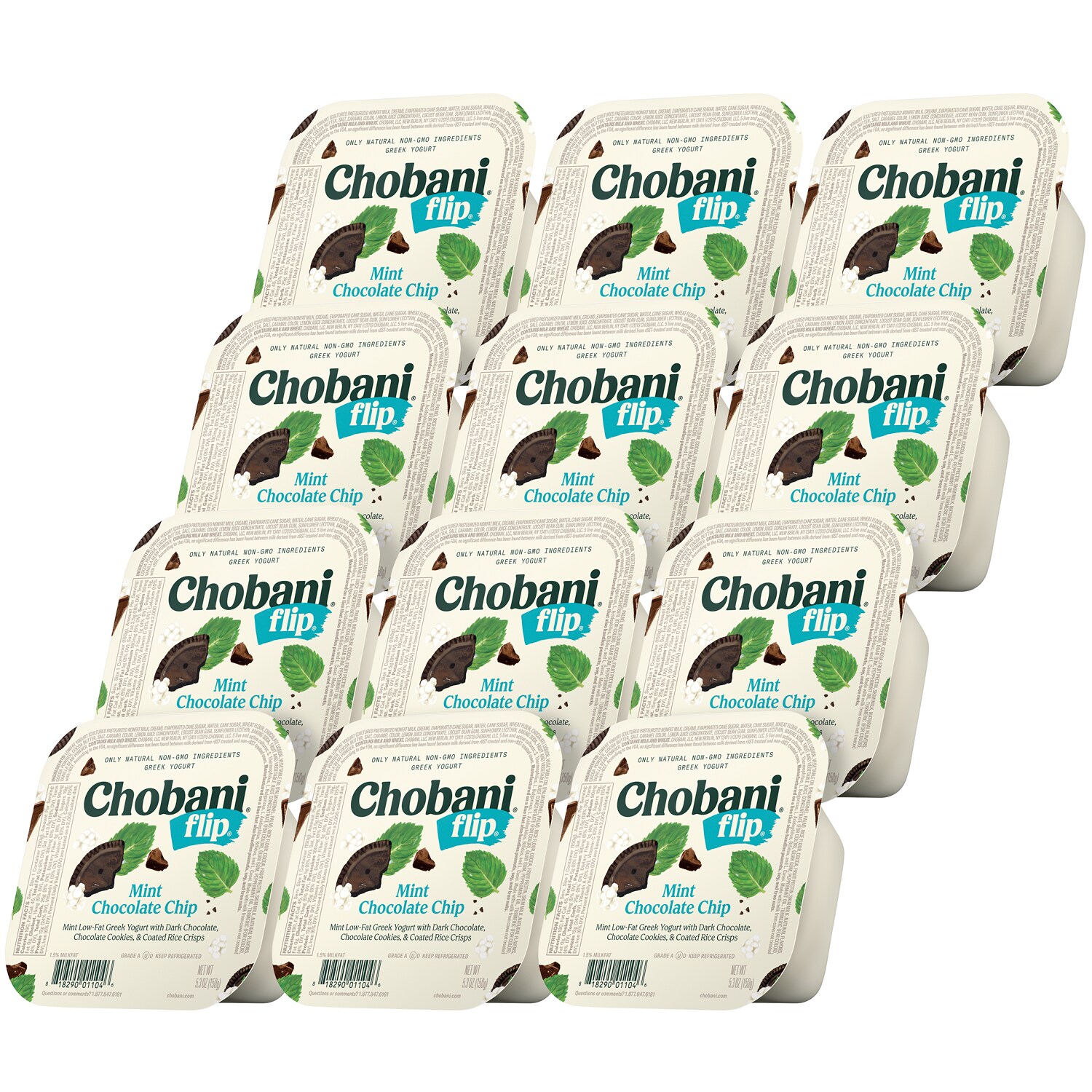 Chobani Flip Low-Fat Greek Yogurt, Mint Chocolate Chip