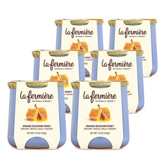 La Fermière Creamy Whole Milk Yogurt, Orange Blossom Honey