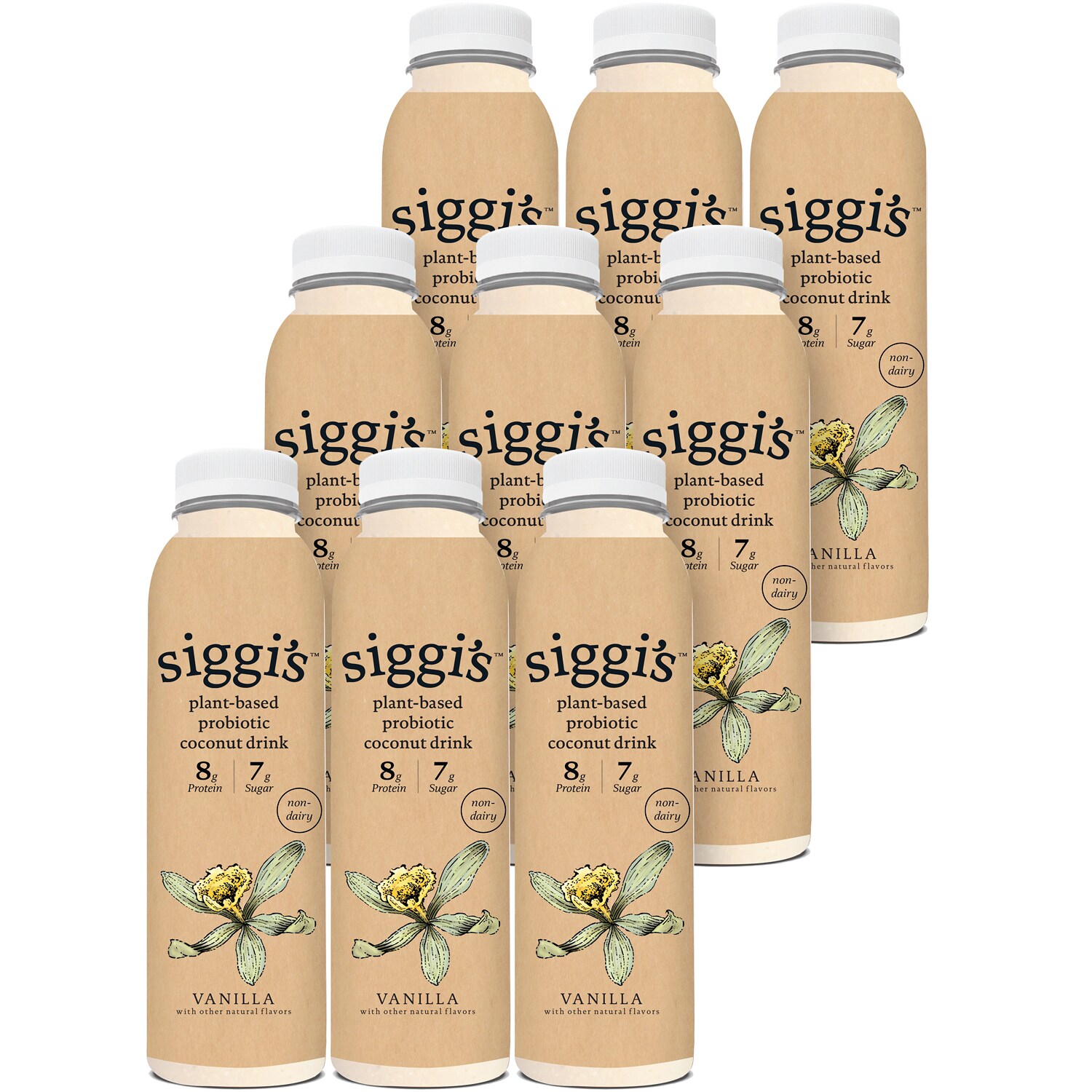 Siggi's Plant-Based Probiotic Coconut Drink, Vanilla