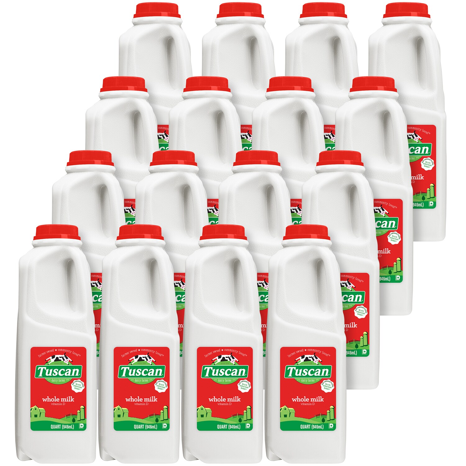 Tuscan Dairy Farms Whole Milk, Plastic Bottles