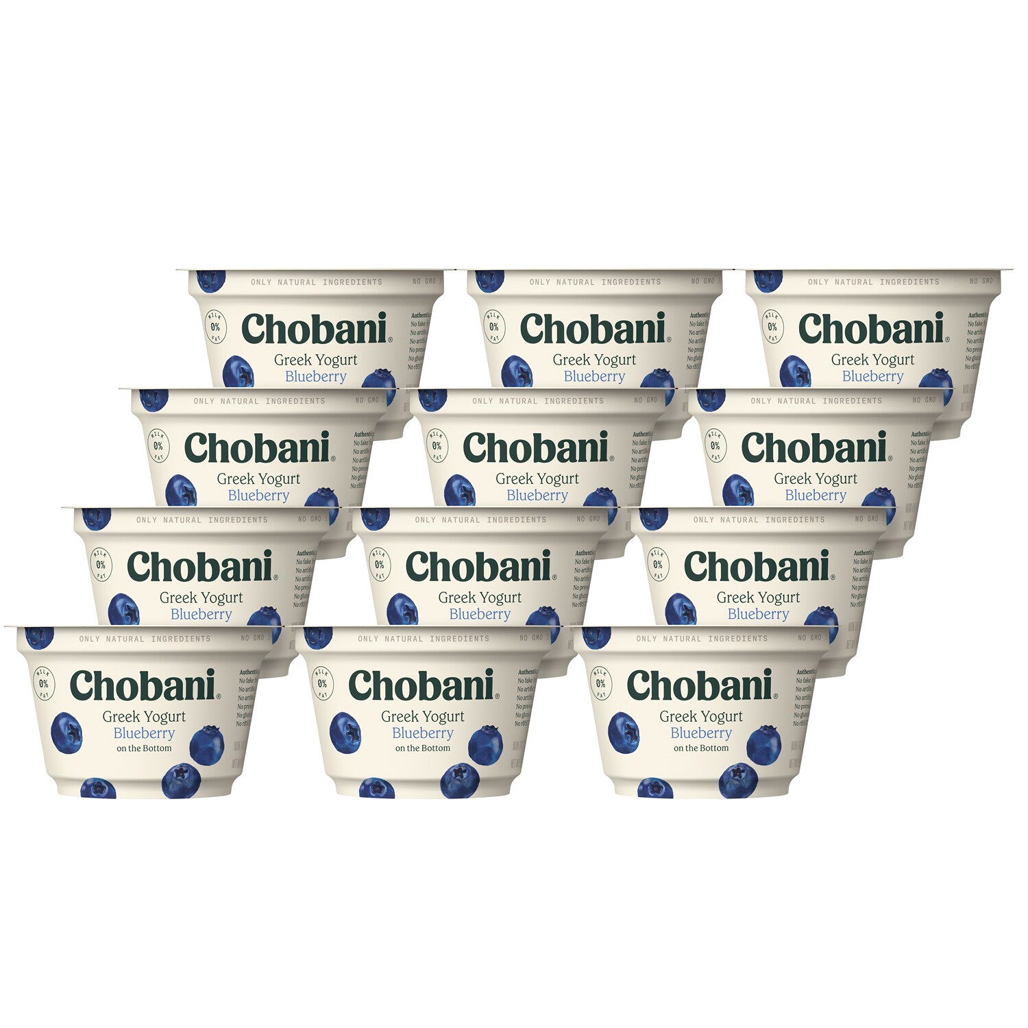 Chobani Non-Fat Greek Yogurt, Blueberry on the Bottom