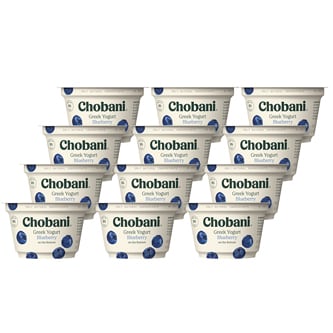 Chobani Non-Fat Greek Yogurt, Blueberry on the Bottom