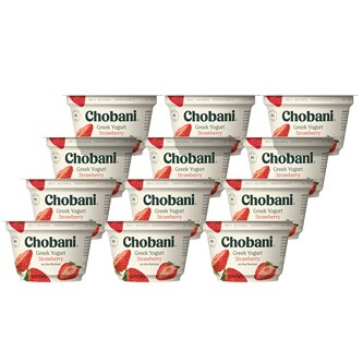 Chobani Non-Fat Greek Yogurt, Strawberry on the Bottom