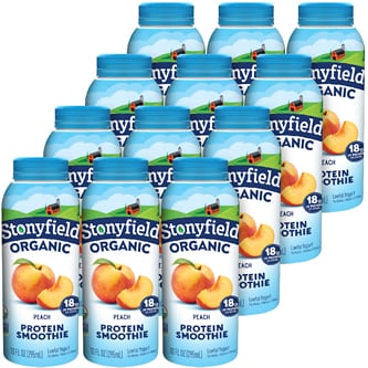 Stonyfield Organic Peach Smoothie, Case