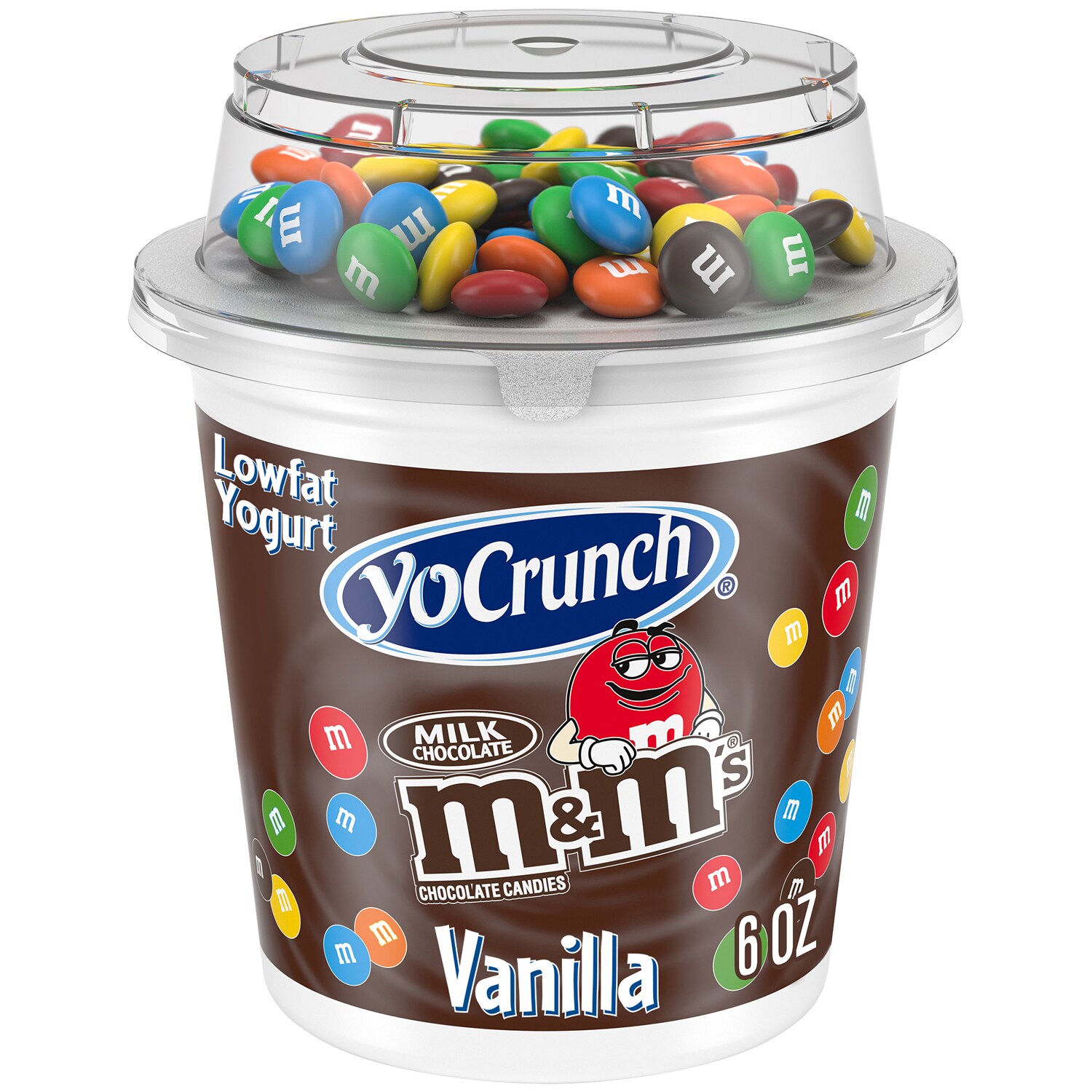 YoCrunch Lowfat Yogurt, Vanilla with M&M's