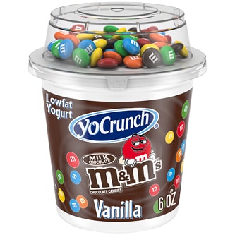 YoCrunch Lowfat Yogurt, Vanilla with M&M's