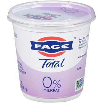 Fage TOTAL 0% Greek Yogurt, Plain