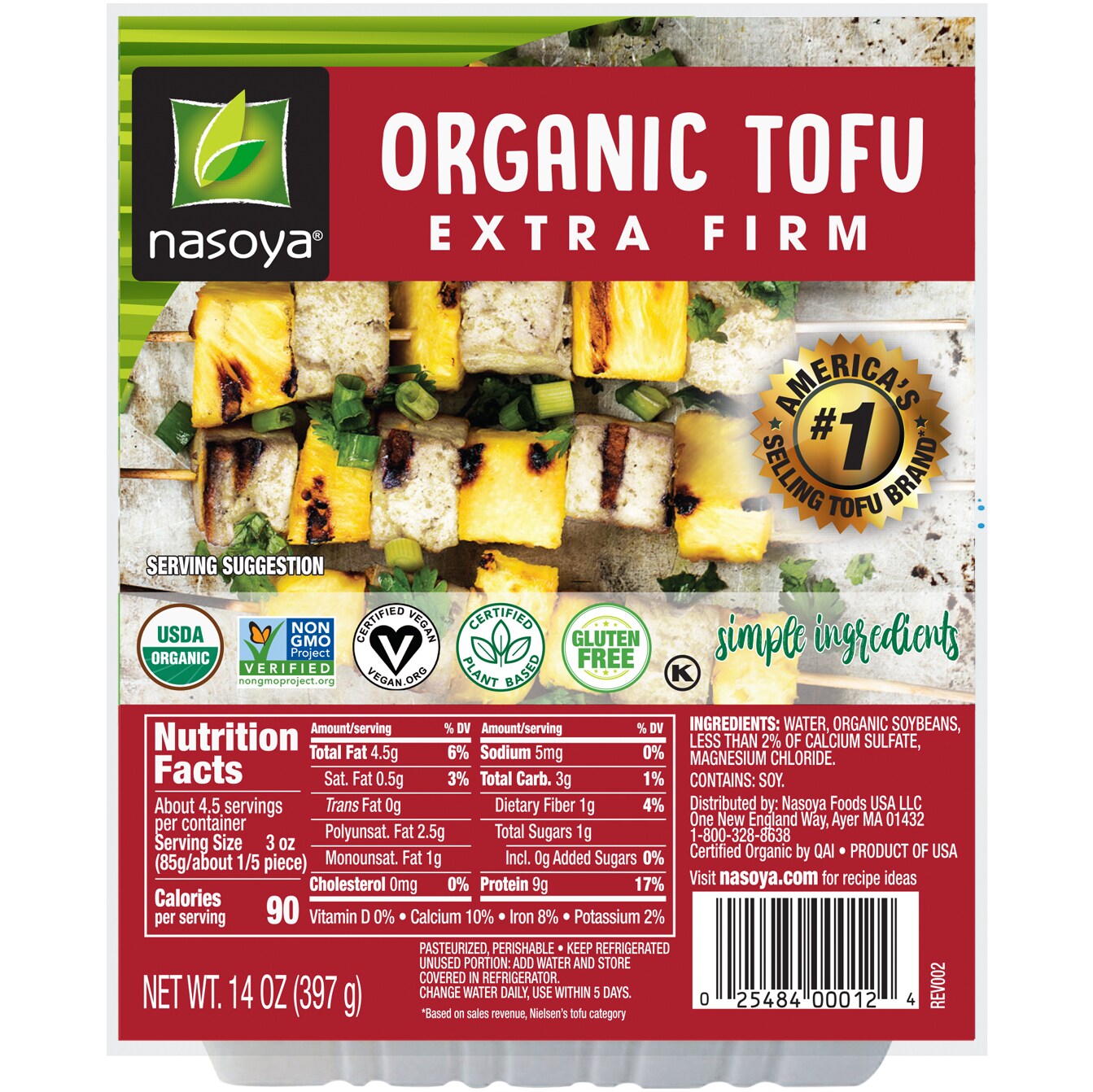 Nasoya Organic Extra Firm Tofu