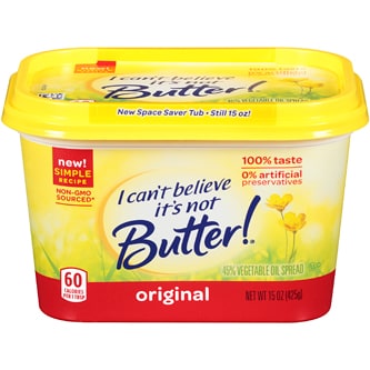 I Can't Believe It's Not Butter Original Vegetable Oil Spread