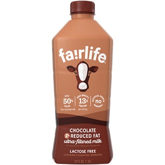 Fairlife 2% Reduced Fat and Lactose Free Ultra-Filtered Chocolate Milk, Plastic Bottle