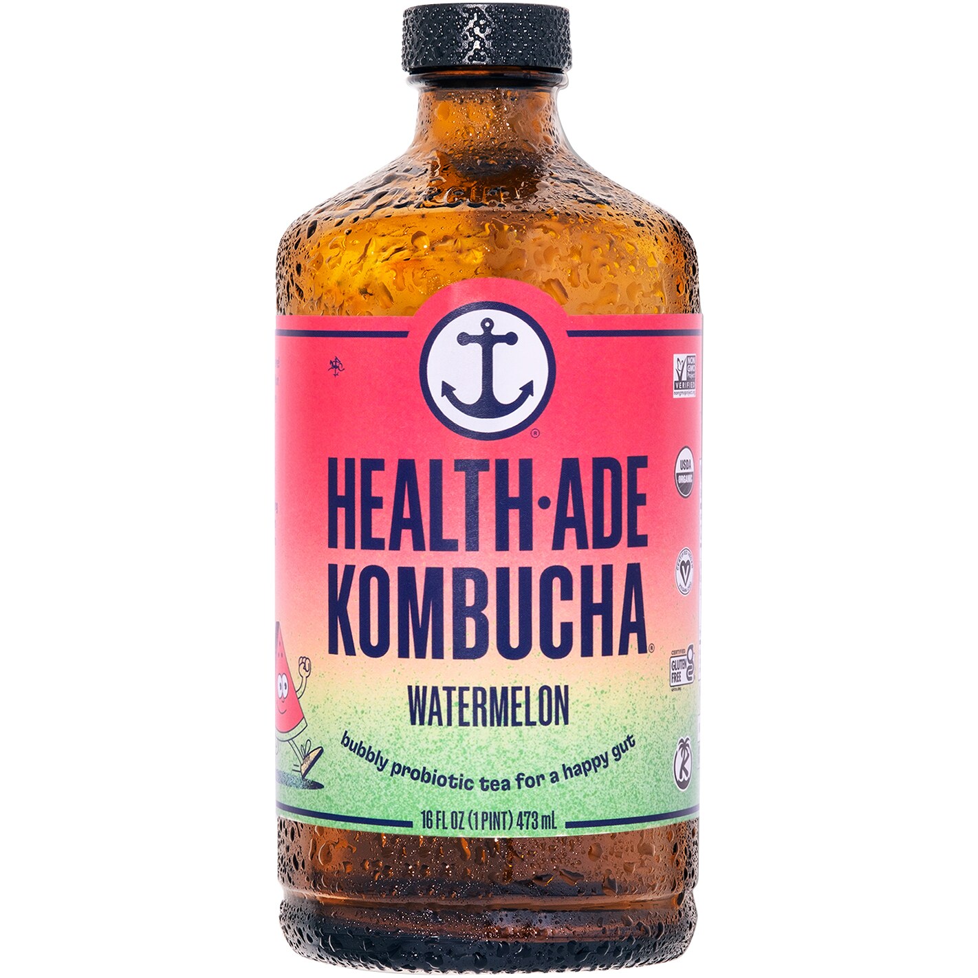 Health-Ade Kombucha, Watermelon, Glass Bottle