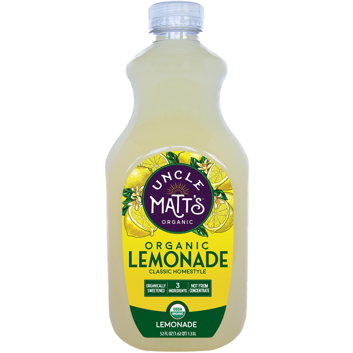 Uncle Matt's Organic Homestyle Lemonade, Plastic Bottle