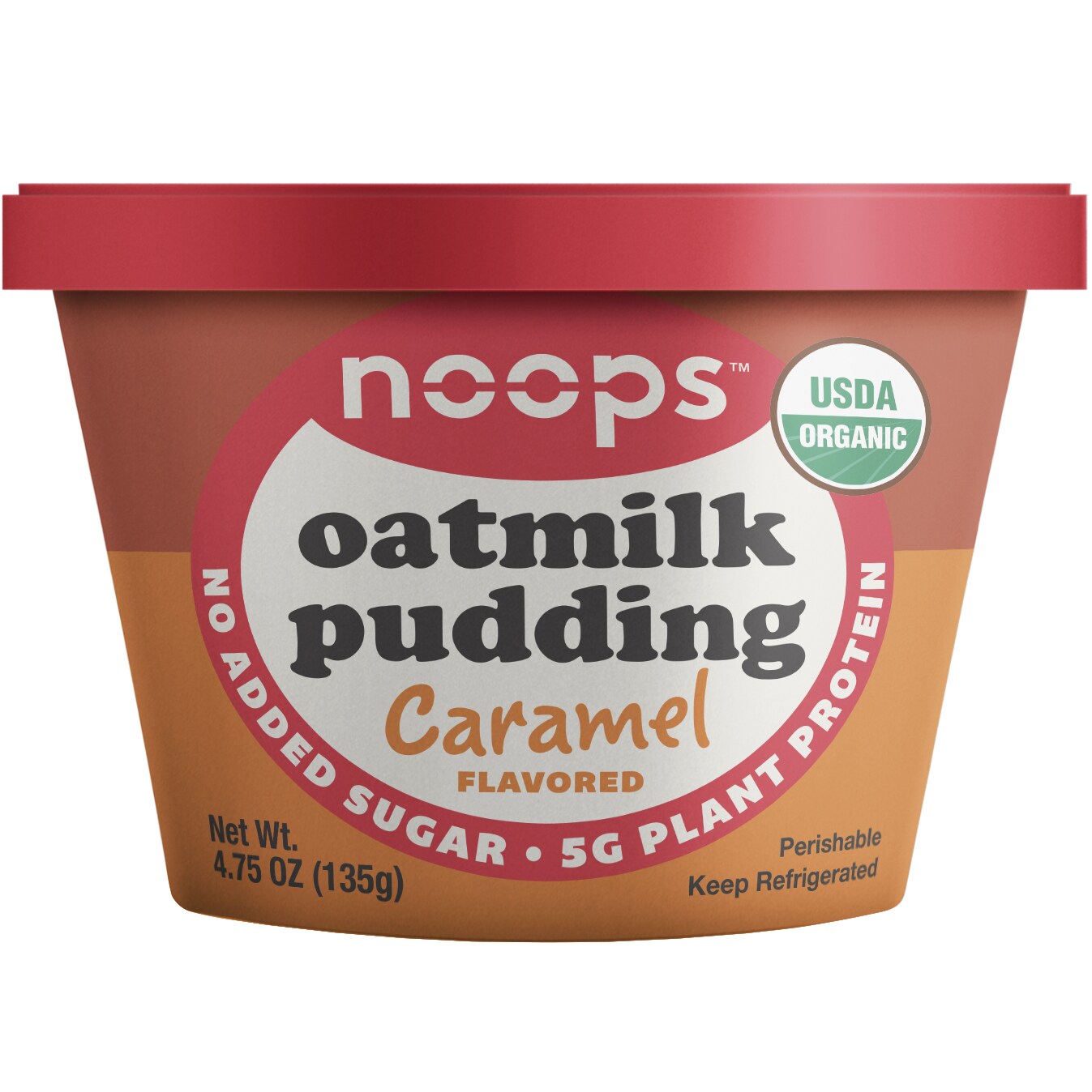 Noops Organic Oatmilk Pudding, Caramel