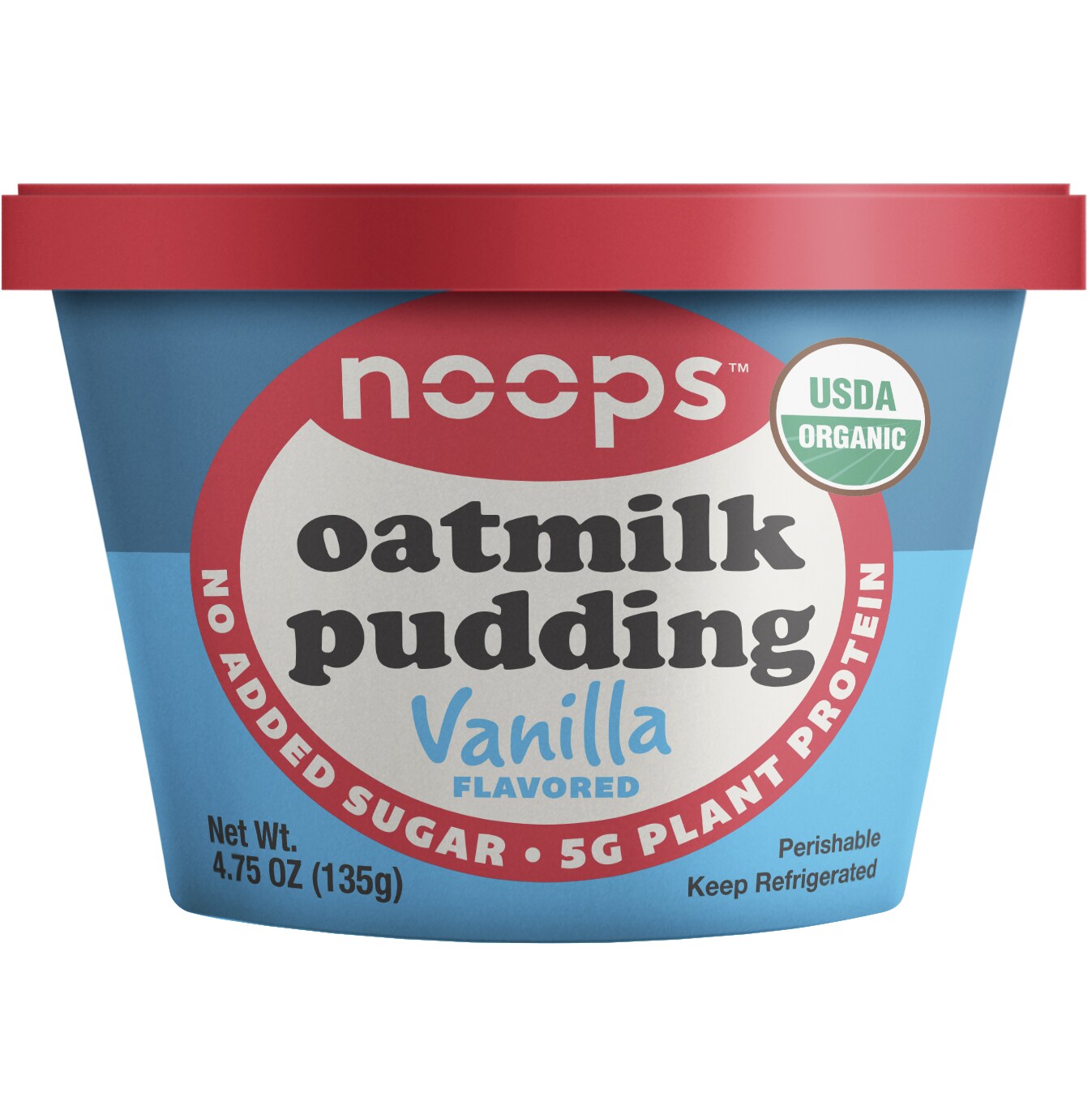 Noops Organic Oatmilk Pudding, Vanilla