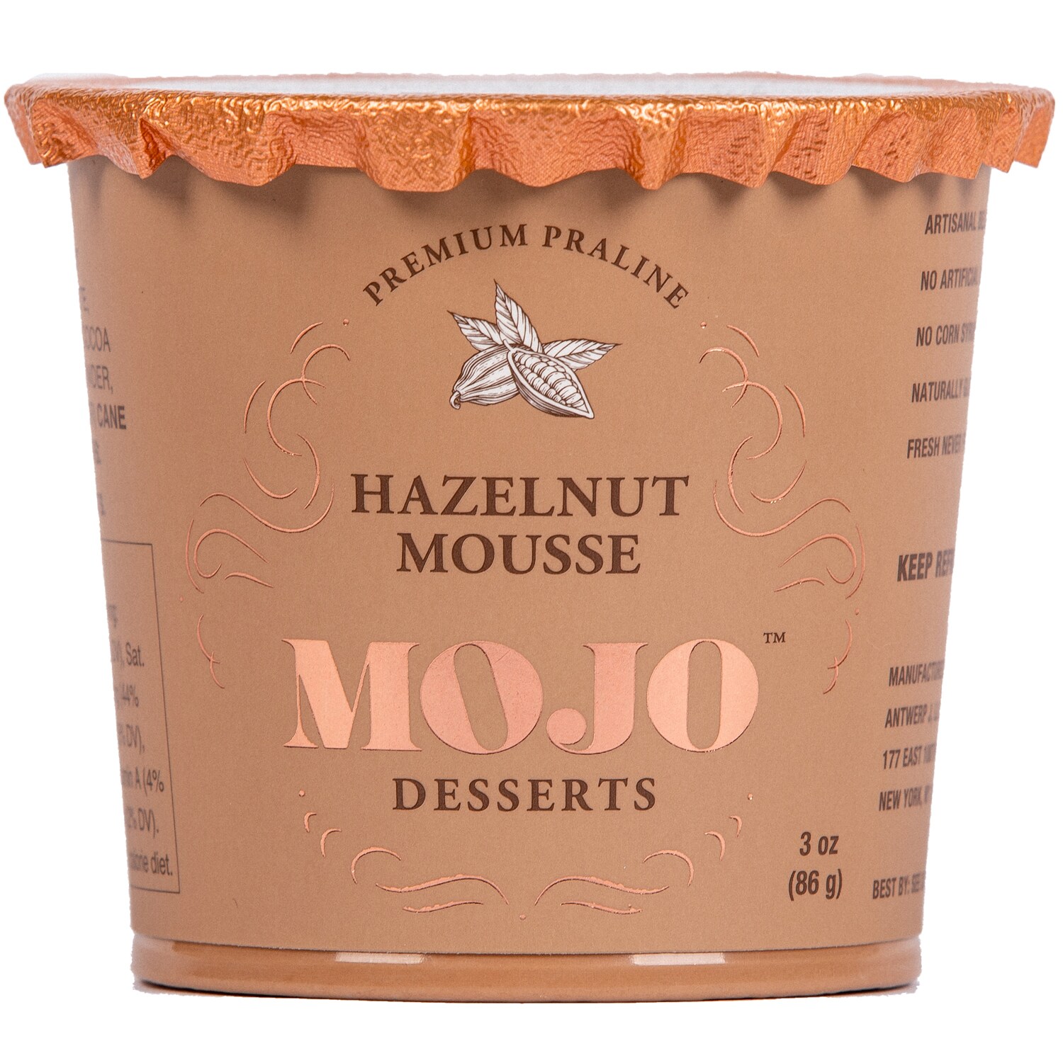 Mojo Desserts Premium Mousse, Hazelnut Praline