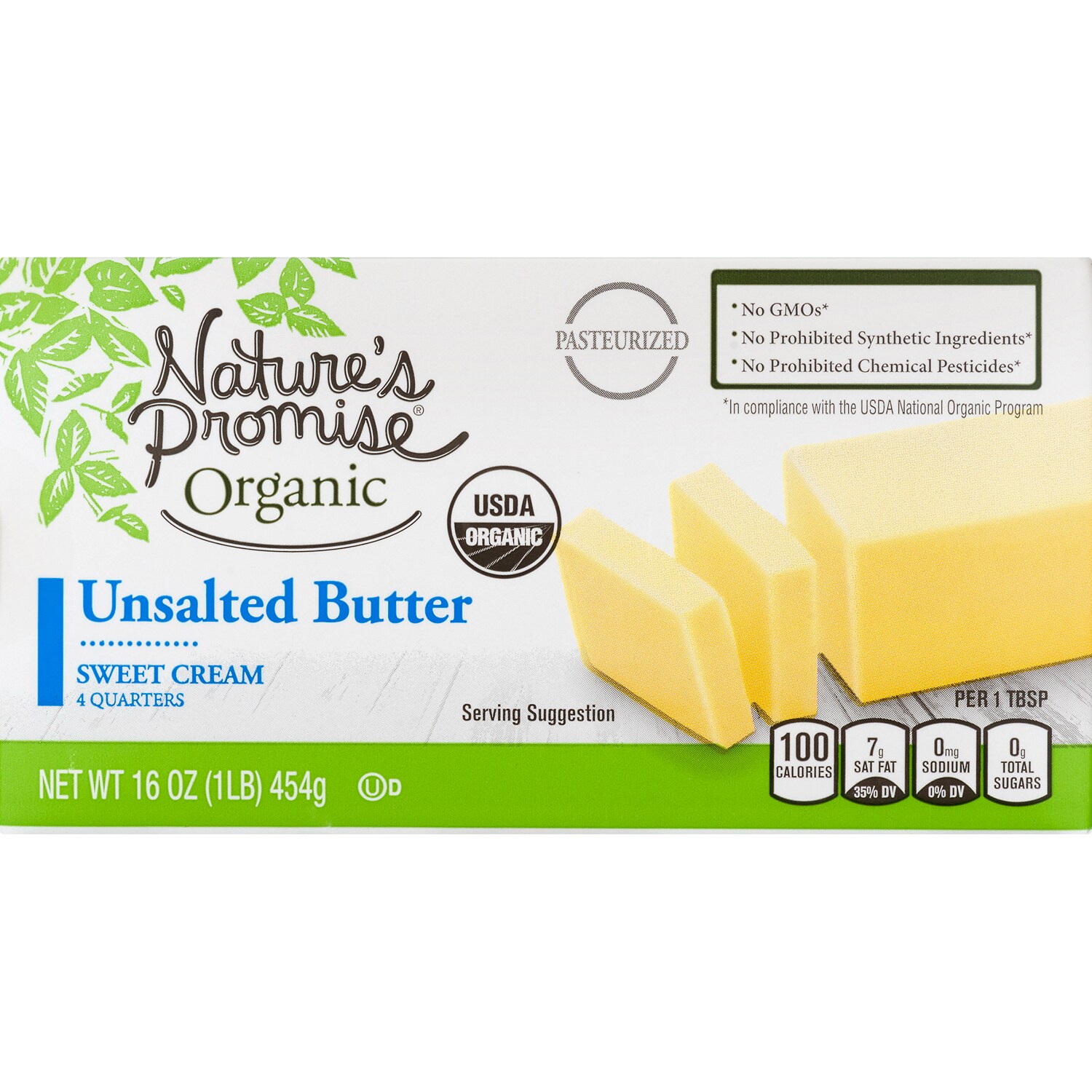 Nature's Promise Organic Unsalted Butter