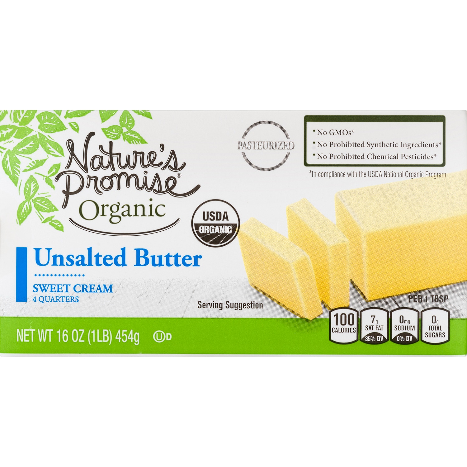 Nature's Promise Organic Unsalted Butter