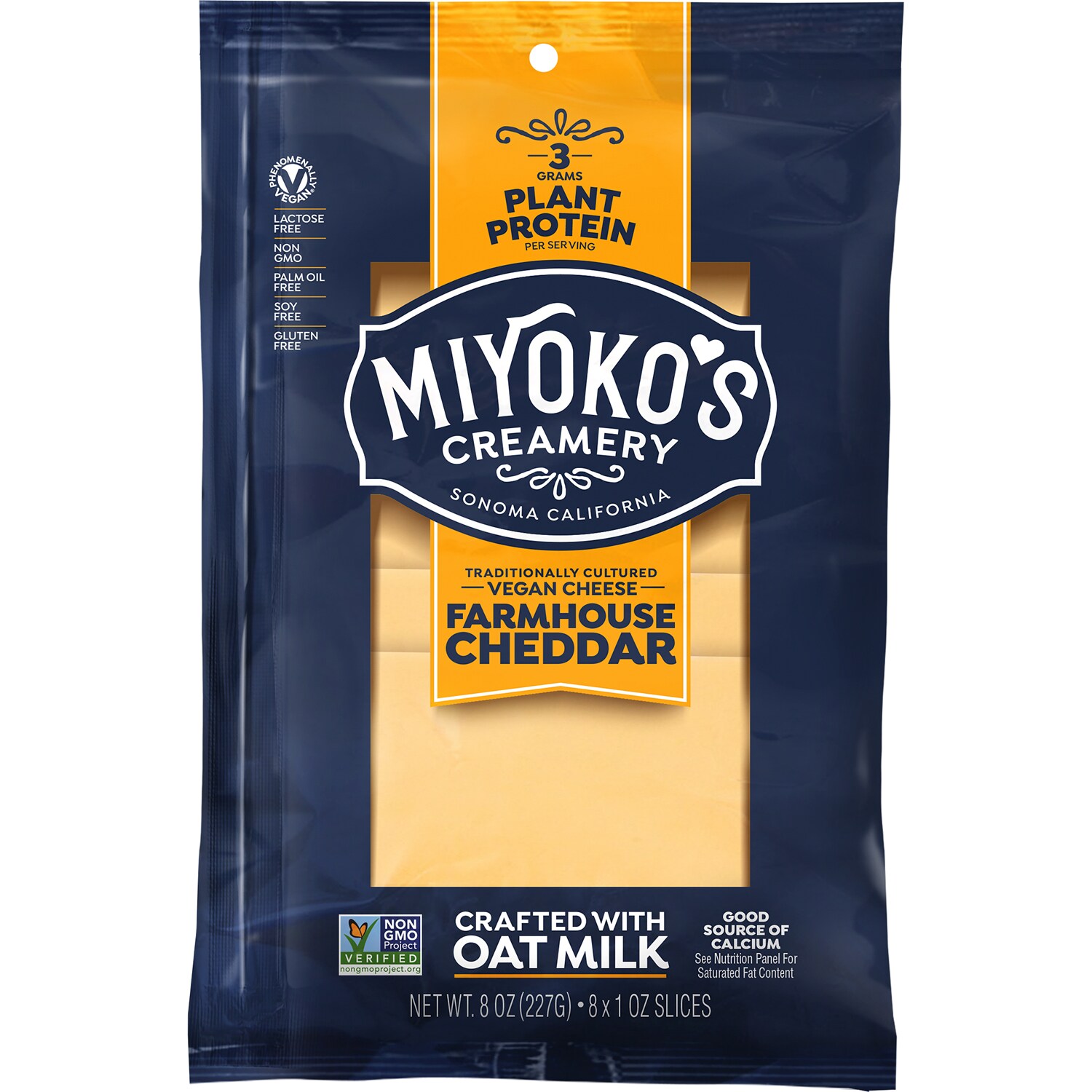 Miyoko's Vegan Farmhouse Cheddar Slices