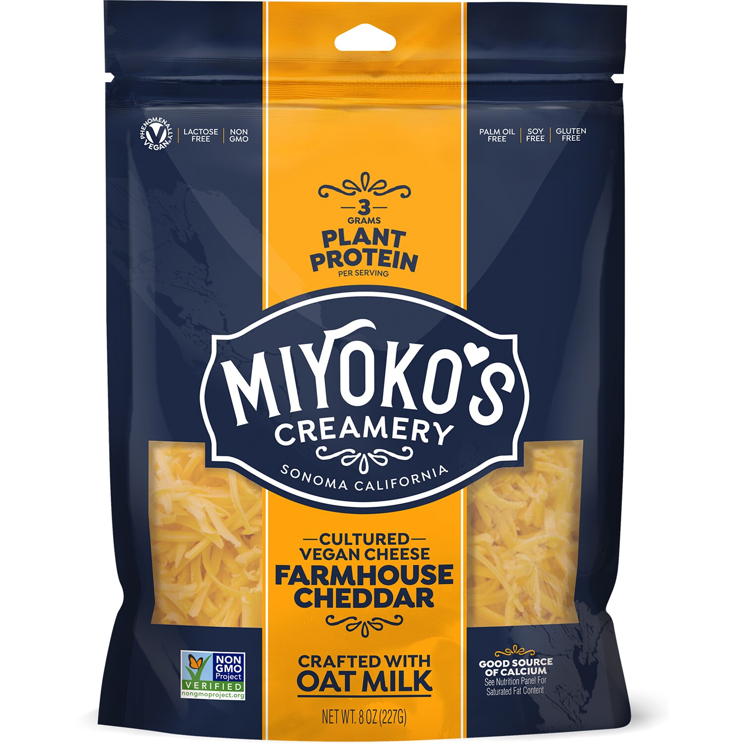 Miyoko's Cultured Vegan Farmhouse Cheddar Shreds
