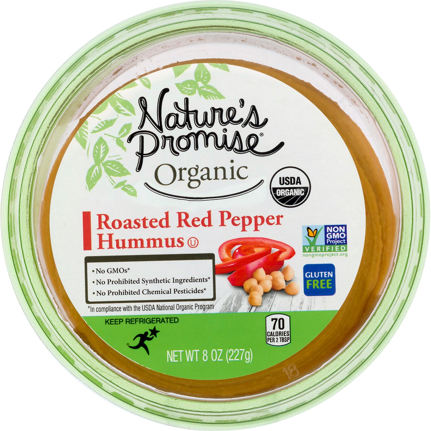 Nature's Promise Organic Hummus, Roasted Red Pepper