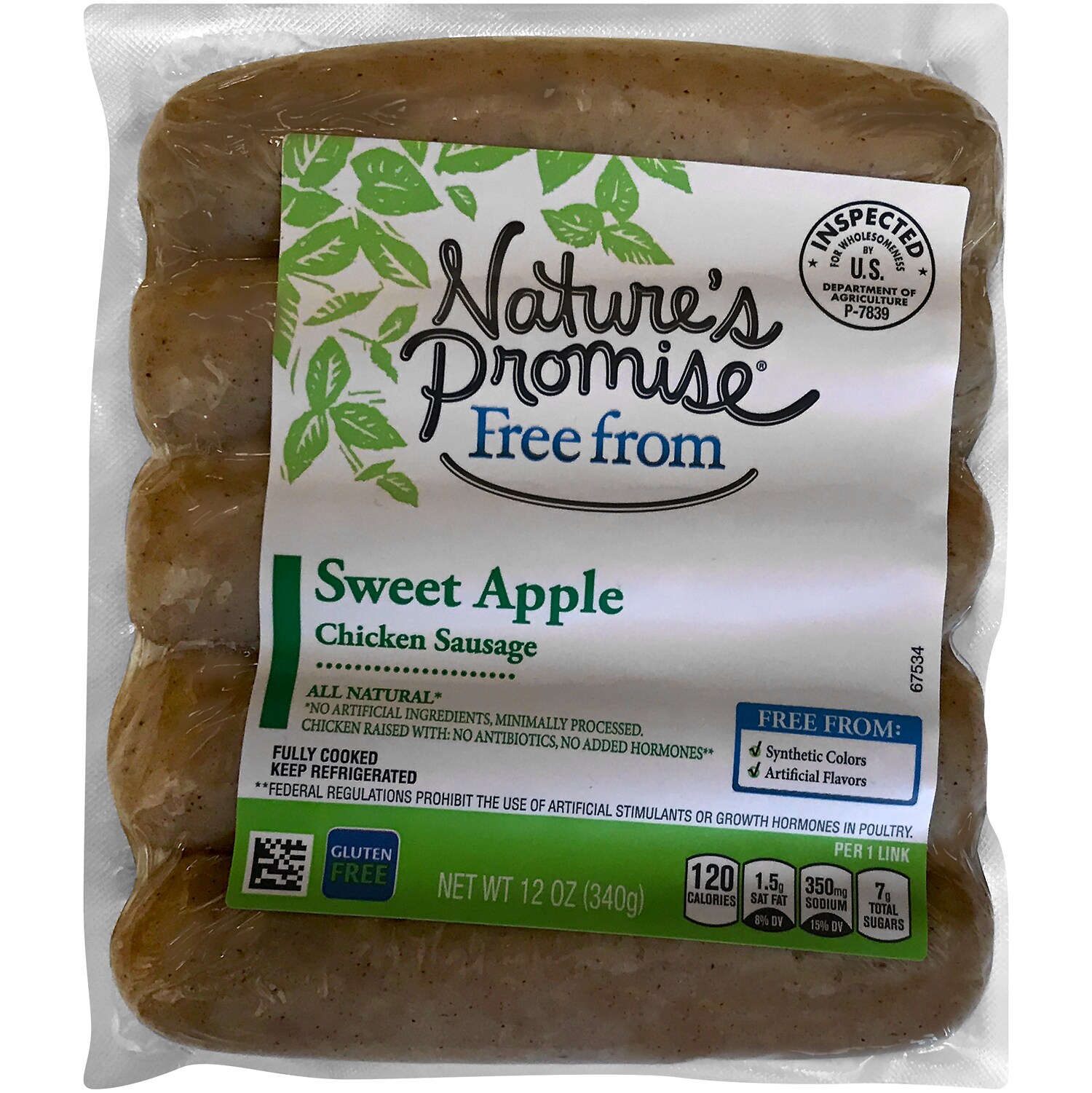 Nature's Promise Chicken Sausage, Sweet Apple FreshDirect