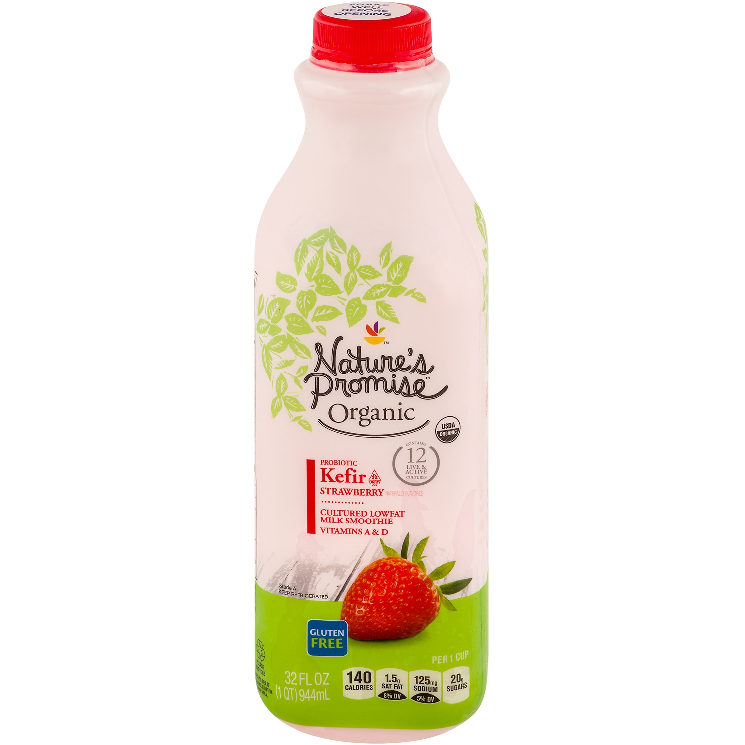 Nature's Promise Organic Kefir, Strawberry