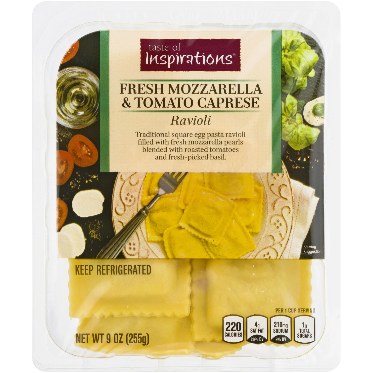 Taste of Inspirations Ravioli, Fresh Mozzarella & Tomato Caprese