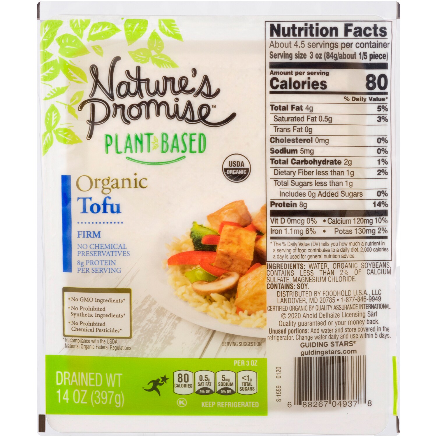 Nature's Promise Plant Based Organic Firm Tofu