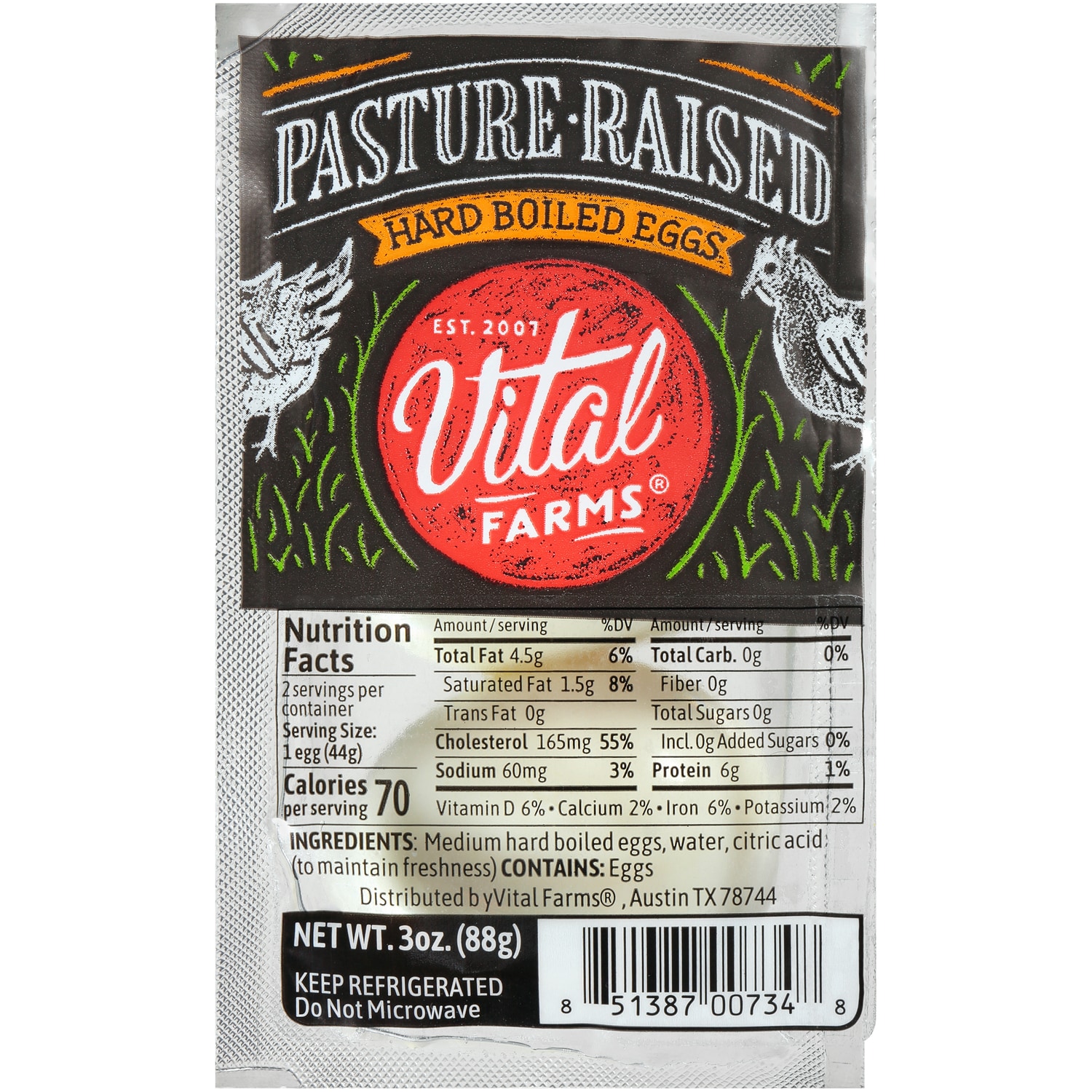 Vital Farms Pasture-Raised Hard Boiled Eggs