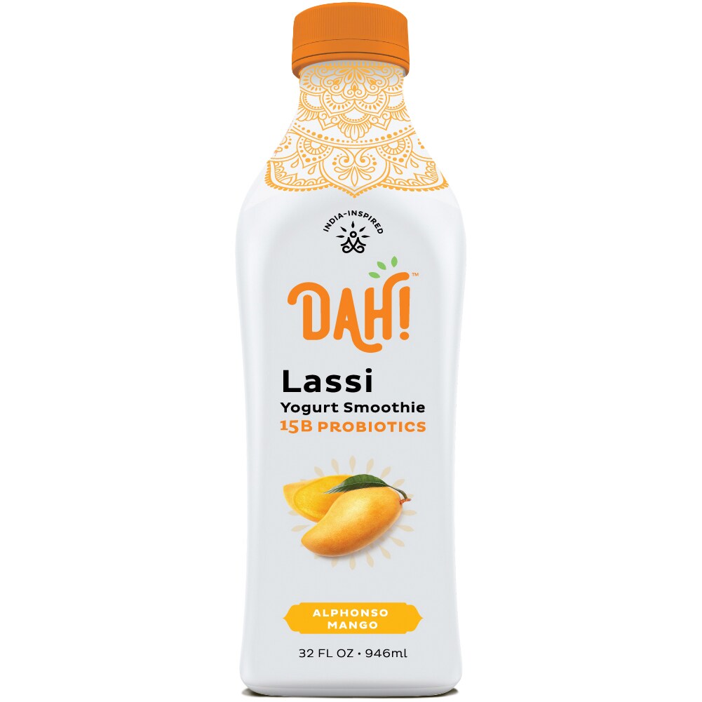 DAHlicious Traditional Lassi Yogurt Smoothie, Alphonso Mango