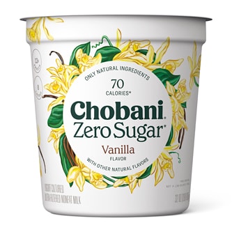 Chobani Zero Sugar Greek Yogurt, Vanilla