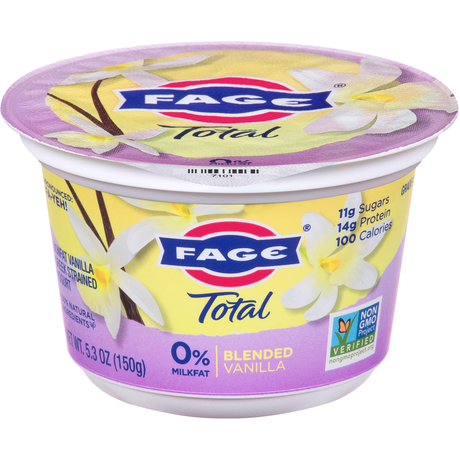Fage TOTAL 0% Greek Yogurt, Blended Vanilla