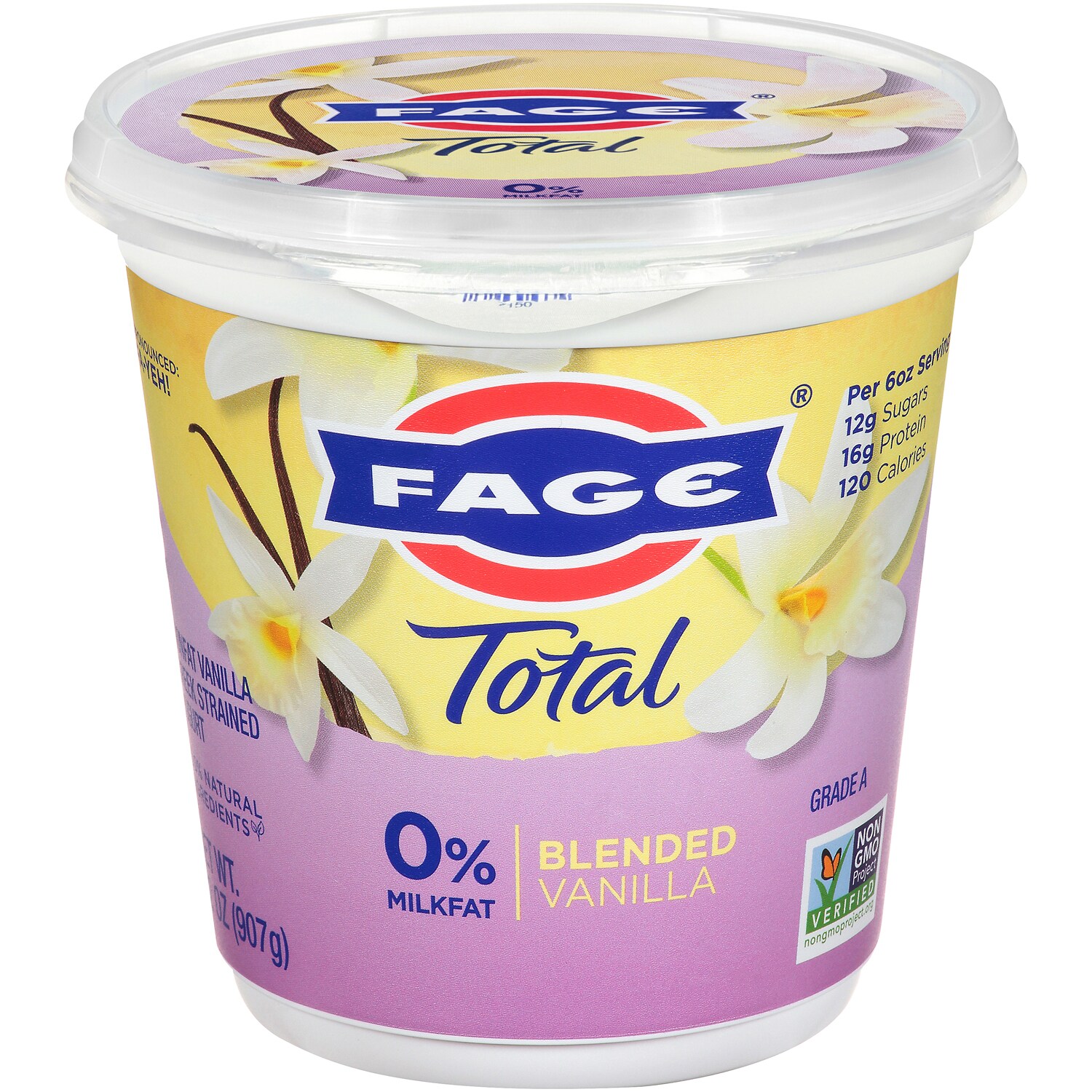 Fage TOTAL 0% Greek Yogurt, Blended Vanilla